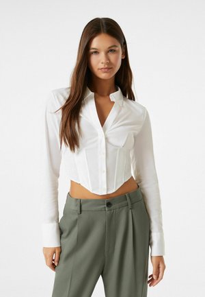 LONG SLEEVE - Button-down blouse - off-white
