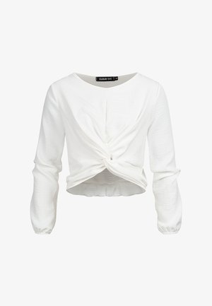 Cloud 5ive, CLOUD5IVE BLUSE LONGSLEEVE KNOT DETAIL - Blúz - white