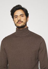 Selected Homme SLHBERG ROLL NECK NOOS - Pulóver - demitasse melange