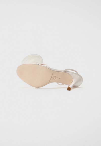 Loeffler Randall STEPH ORGANZA FLOWER - Sandalen met hoge hak - cream