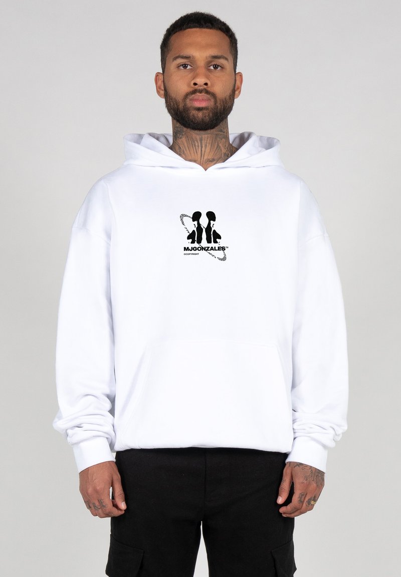 MJ Gonzales CIRCLE X HEAVY - Hoodie - white