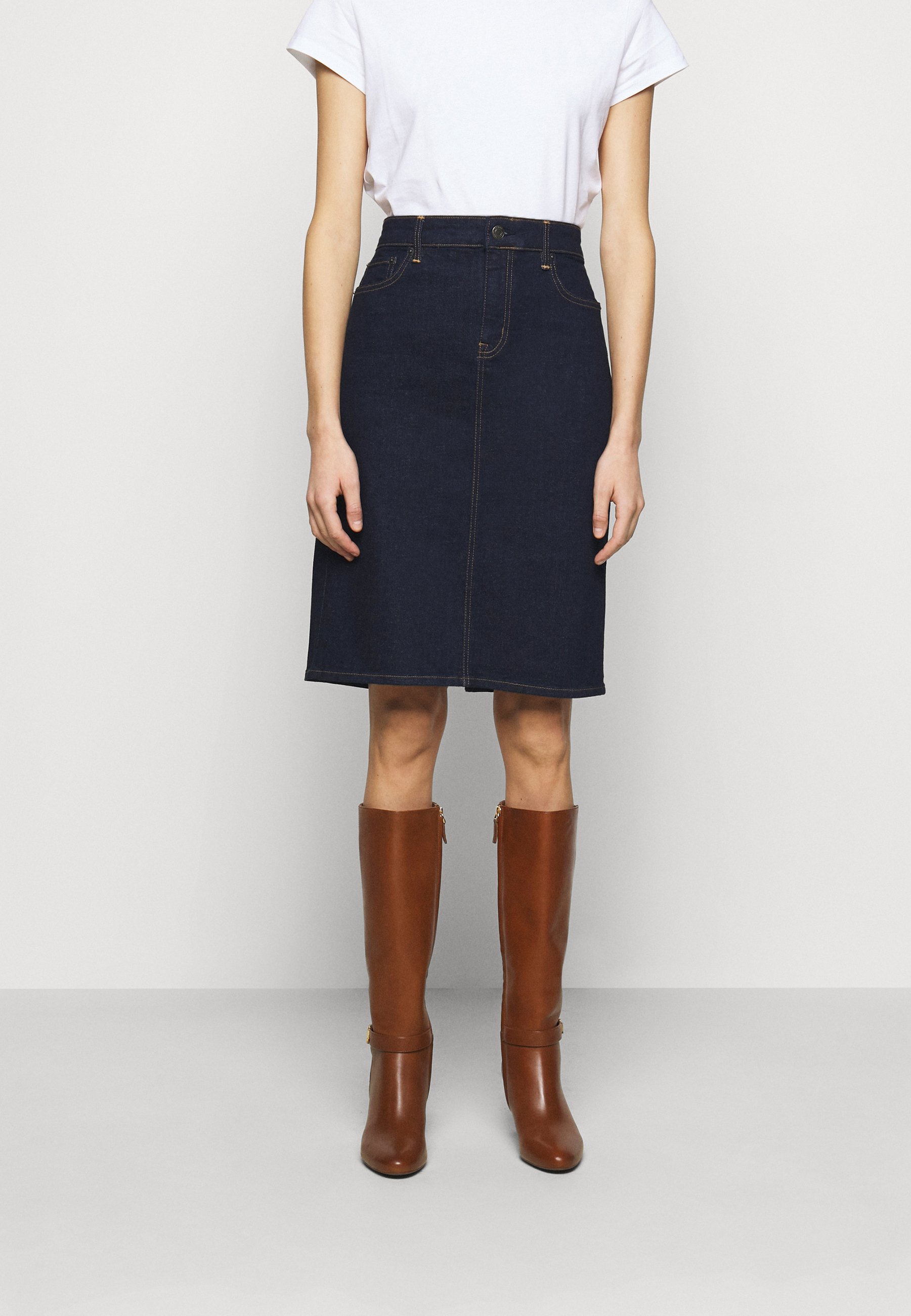 Plus Size LC Lauren Conrad Button Front Midi Skirt