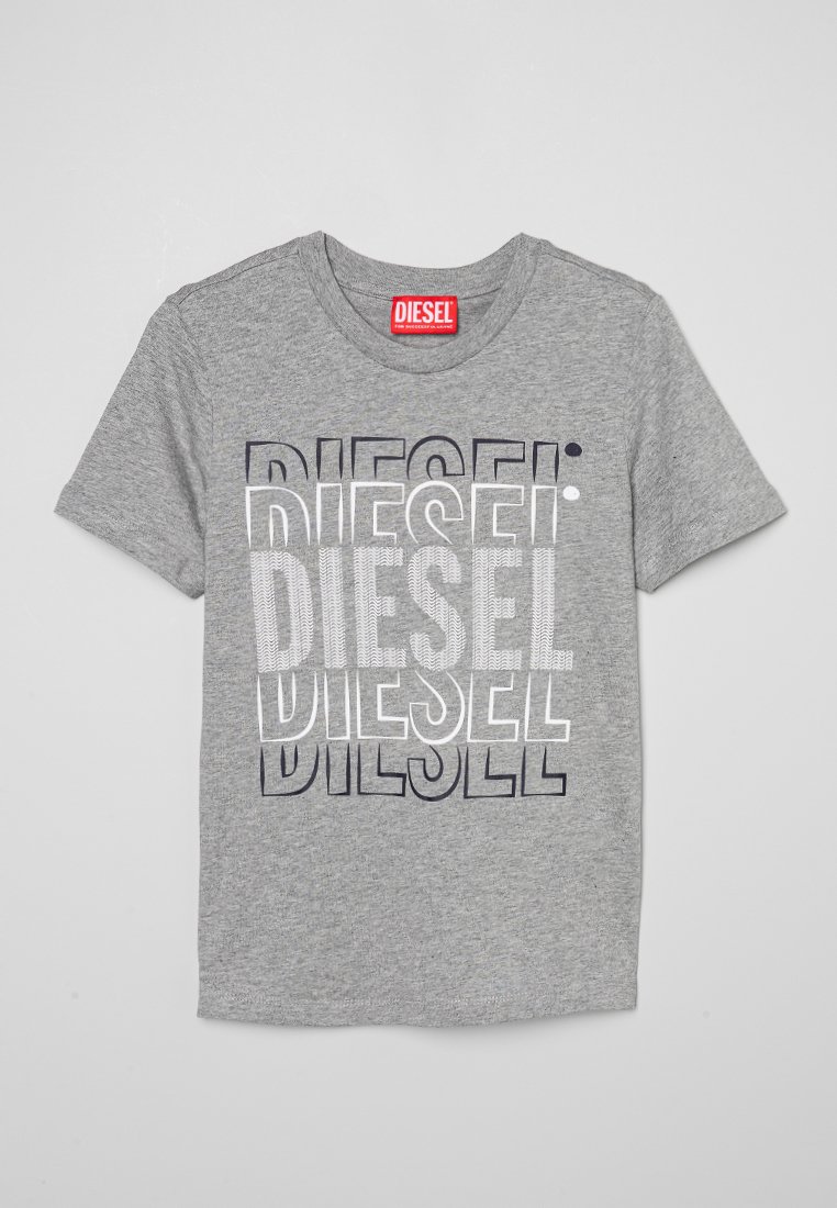 Diesel T-shirt print grijs Diesel T-shirt print grijs