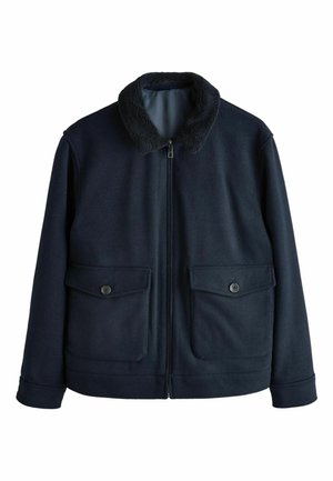 REGULAR FIT BLEND BORG COLLAR  - Übergangsjacke - navy