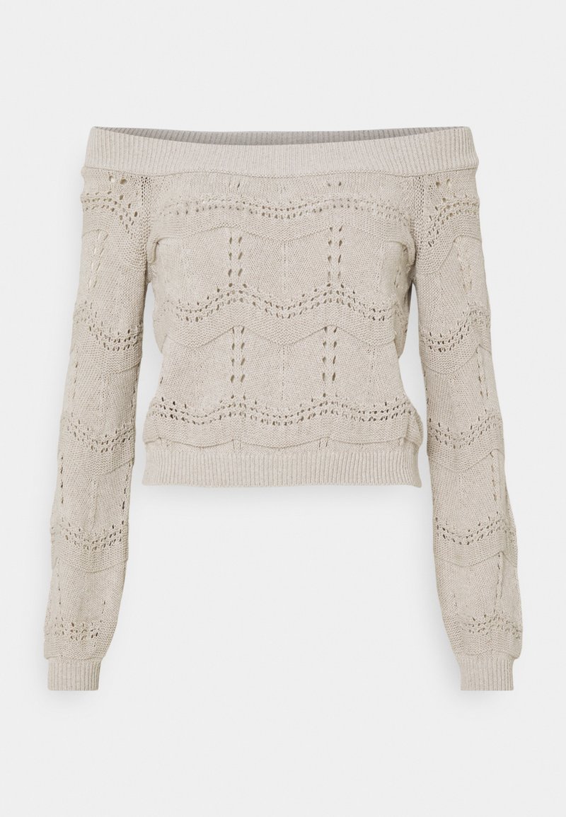Adaline Life L S Short Pullover Knit Pumice Stone main image 1