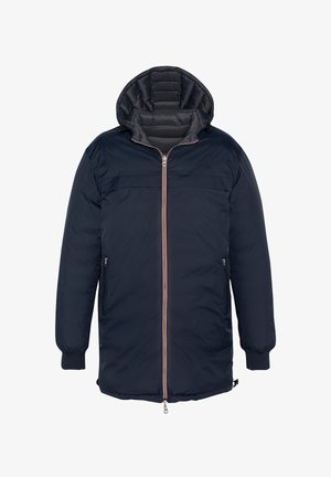 Schott REVERSIBLE LONG PUFFER - Wintermantel - marine anthracite