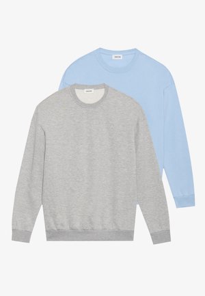 UNISEX 2 PACK - Sweatshirt - light blue/mottled grey