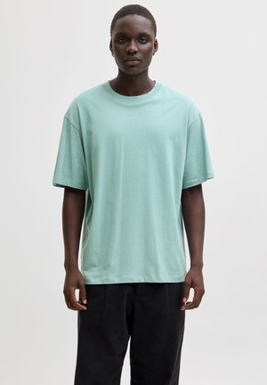 JJEBRADLEY O-NECK - T-shirts basic - mineral blue