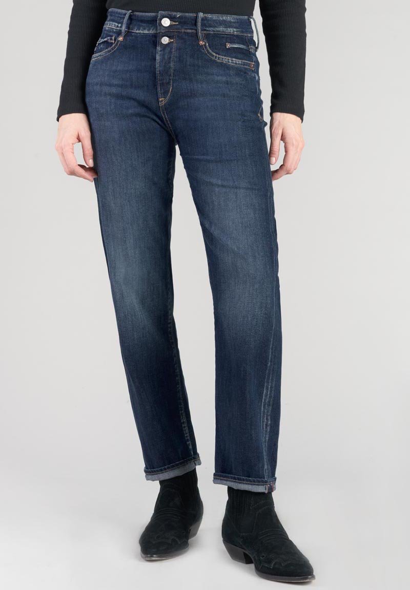 Jean Taille Basse Droit Femme Le Temps Des Cerises – Taille W28 (30" De Longueur) – Occasion Très Bon État