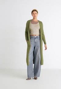 ONLY ONLLESLY OPEN LONG CARDIGAN  - Cardigan - winter moss melange