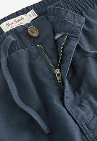Next SLIM FIT LINEN ELASTICATED DRAWSTRING - Kalhoty - navy blue