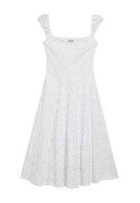 EMBROIDERED MIDI - Robe de jour - white