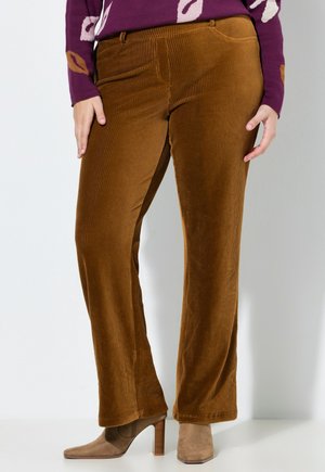 MARY ELASTIKBUND - Pantalon classique - cognac