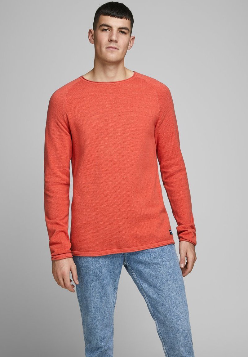 Jack & Jones JJEHILL CREW NECK  - Maglione - chili