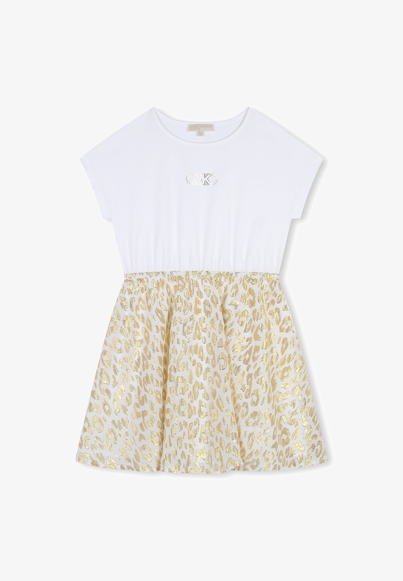Michael Kors Kids IMPRIMÉE - Jerseyjurk - ecru dore