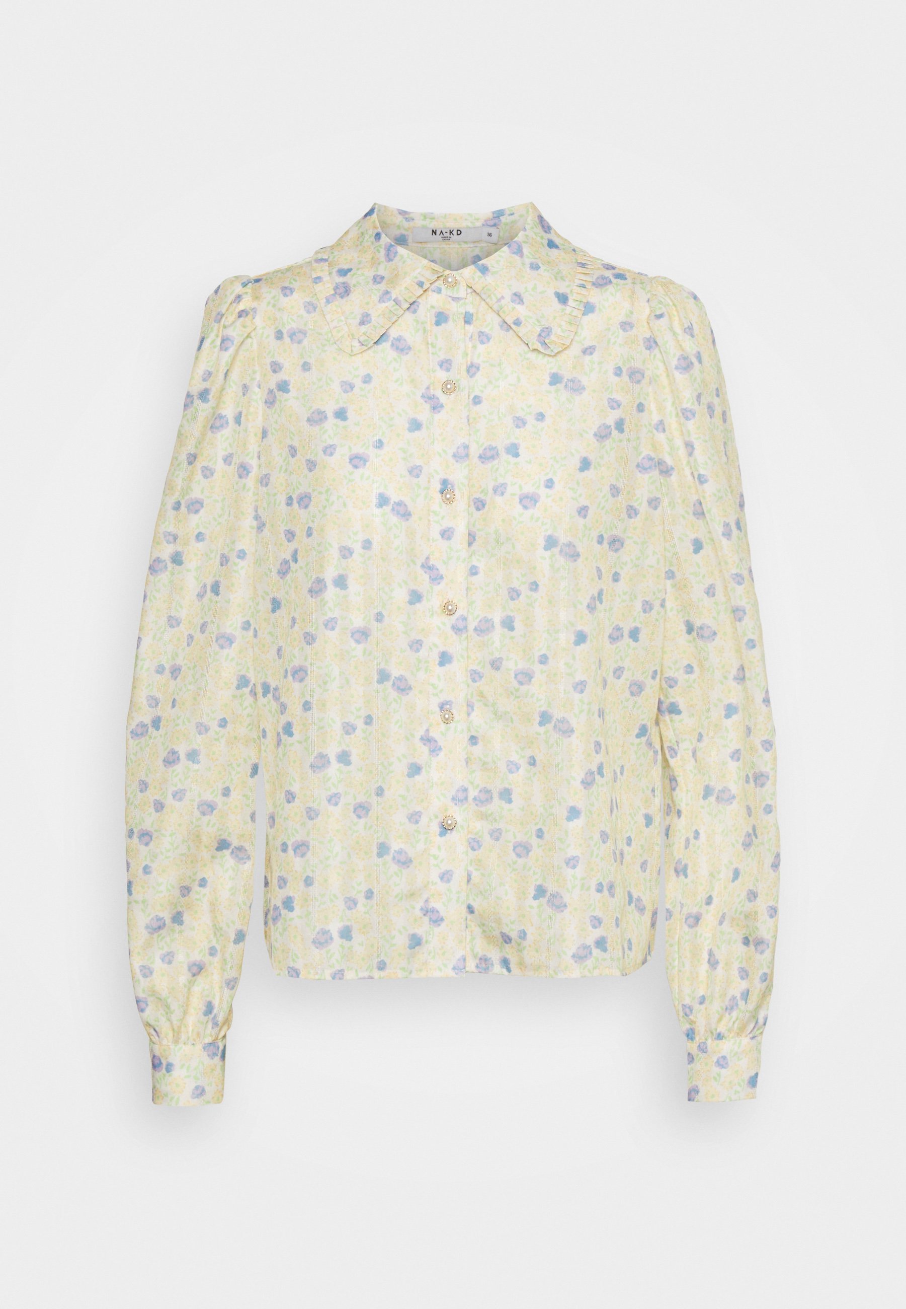 NA-KD BUTTON UP COLLAR BLOUSE 