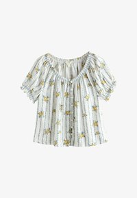 Unselected, ecru floral print