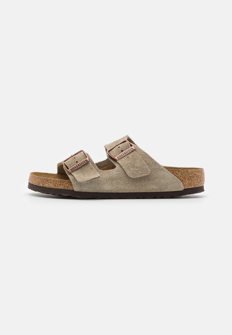 Birkenstock ARIZONA SOFT FOOTBED UNISEX - Tohvelit - taupe/taupe - Zalando.fi