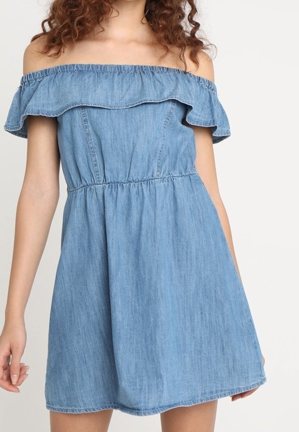 long white denim dress Ron Asymmetric Maxi Perfect for everything from Pink Dresses | Hot Size:US 14 / UK 18 ポートネック