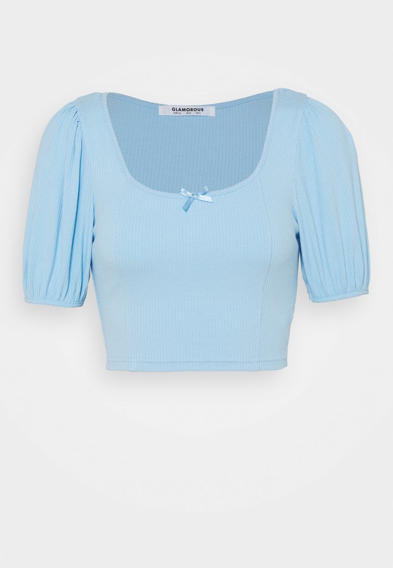 Glamorous T-shirt print lichtblauw Glamorous T-shirt print lichtblauw