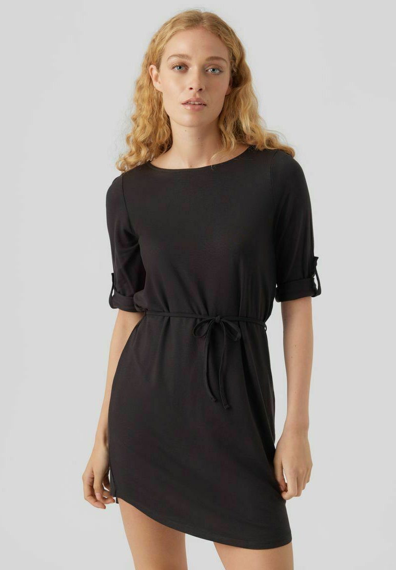 Vero Moda - Vestito corto da spiaggia in cotone bianco portafoglio