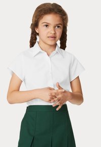 Marks & Spencer 2PK CAP SLEEVE EASY IRON SCHOOL - Hemdbluse - white