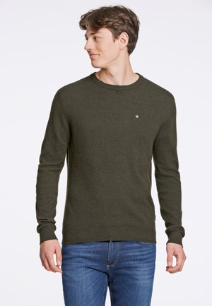 RECYCLED MIX  - Strickpullover - dk army mel