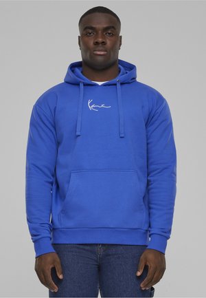 Karl Kani, SMALL SIGNATURE ESSENTIAL HOODIE UNISEX - Jersey con capucha - blue