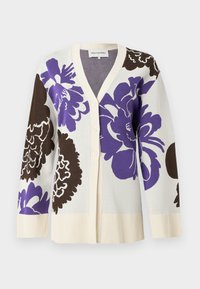 Marimekko LUMOAVA PIONI - Cardigan - light beige/brown/violet