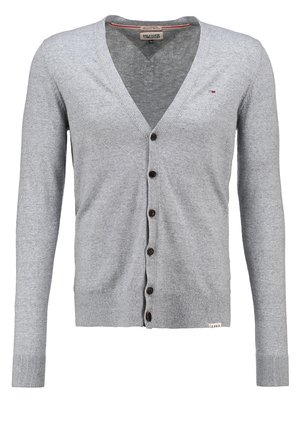 Cardigan - mottled light grey
