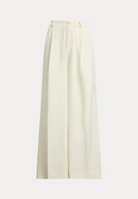 DOUBLE-FACED GEORGETTE WIDE-LEG PANT - Kalhoty - mascarpone cream