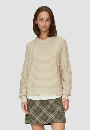 MET OTTOMAN-STRUCTUUR - Jumper - beige
