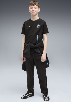 Puma, OLYMPIQUE DE MARSEILLE PUMATECH POCKET T-SHIRT UNISEX - Article de supporter d'équipe de club - black-vibrant blue
