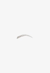 Eyebrow with fine hair strokes on a light background, showing natural arch shape and subtle shading.