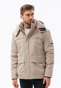 Ombre HOODED OM-JAHP-0128 - Vinterjacka - beige