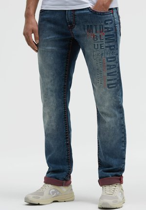 Straight leg jeans - light vintage print jogg