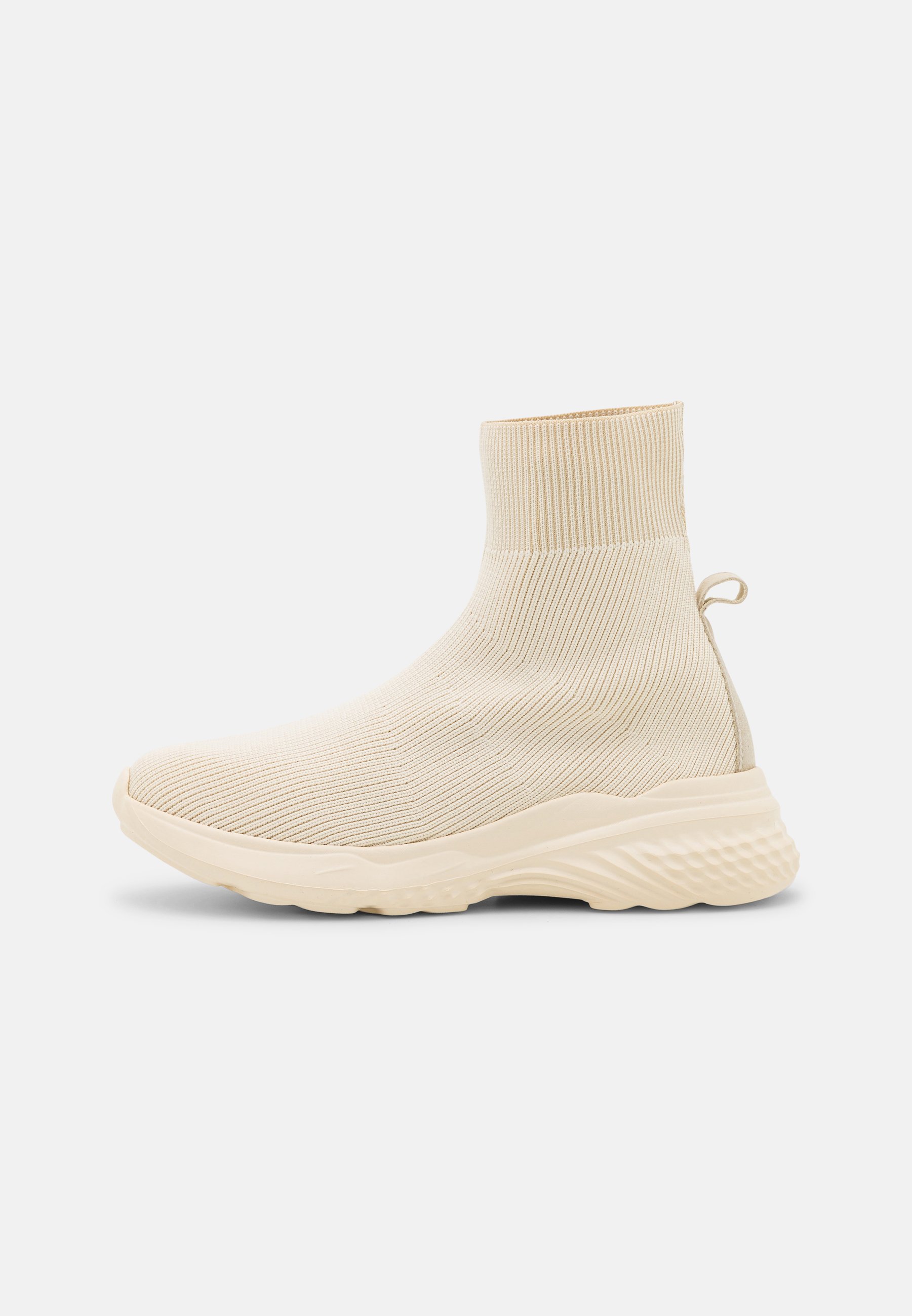 beige sock trainers