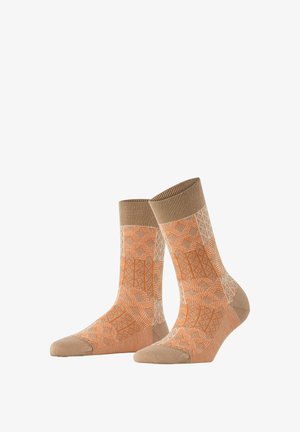 Burlington, MOSAIC SOCKEN - Calze - camel