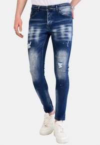Local Fanatic VERFSPATTEN - Jeans Skinny Fit - blauw