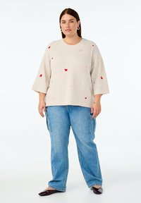 Zizzi Maglione - pumice stone mel