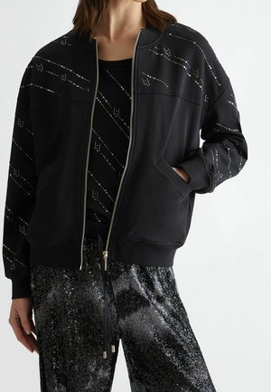 Sudadera con cremallera - black