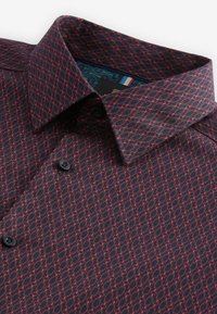 Next PRINTED SINGLE CUFF- REGULAR FIT - Shirt - burgundy red geometric