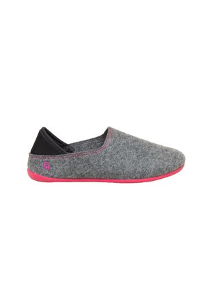 Slippers - grey raspberry