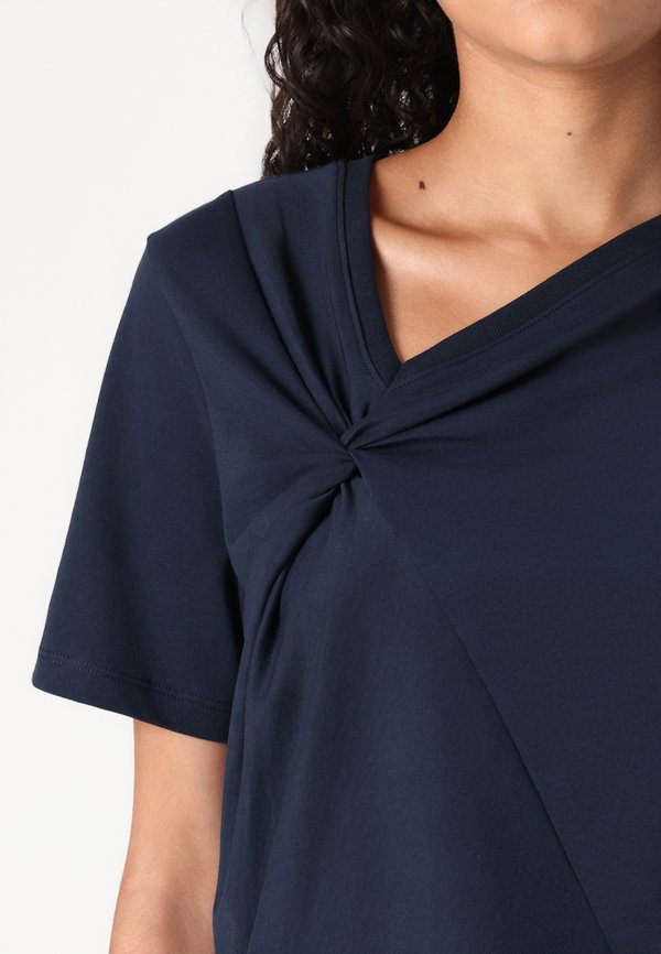 SLFMILA TWISTED TEE - Basic T-shirt - dark sapphire2