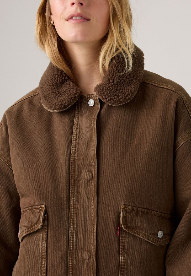 Veste Bomber Kensie Lin Marron - Taille L Femme, Très Bon état