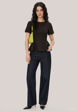 HYPEDROP, Short Sleeved HDTAMARA PEPLUM - Blouse - black