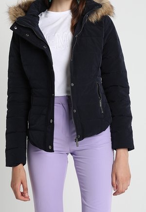 Bunda z prachového peří - dark blue