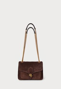 SUEDE SMALL BRADLEY CONVERTIBLE BAG - Axelremsväska - dark hickory
