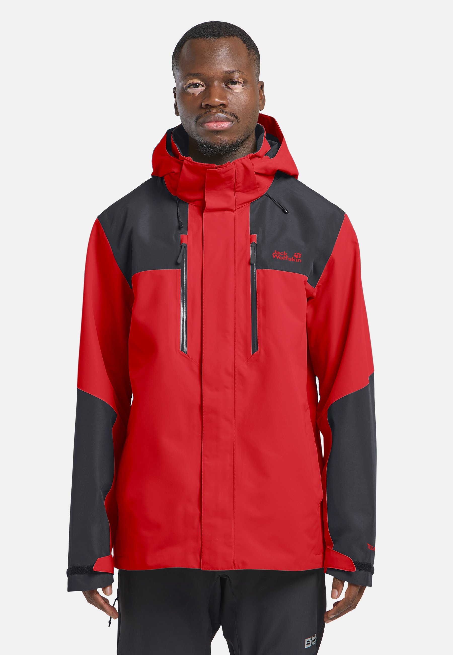 Jack Wolfskin JASPER 2L JKT M - Waterproof jacket - siren red/red