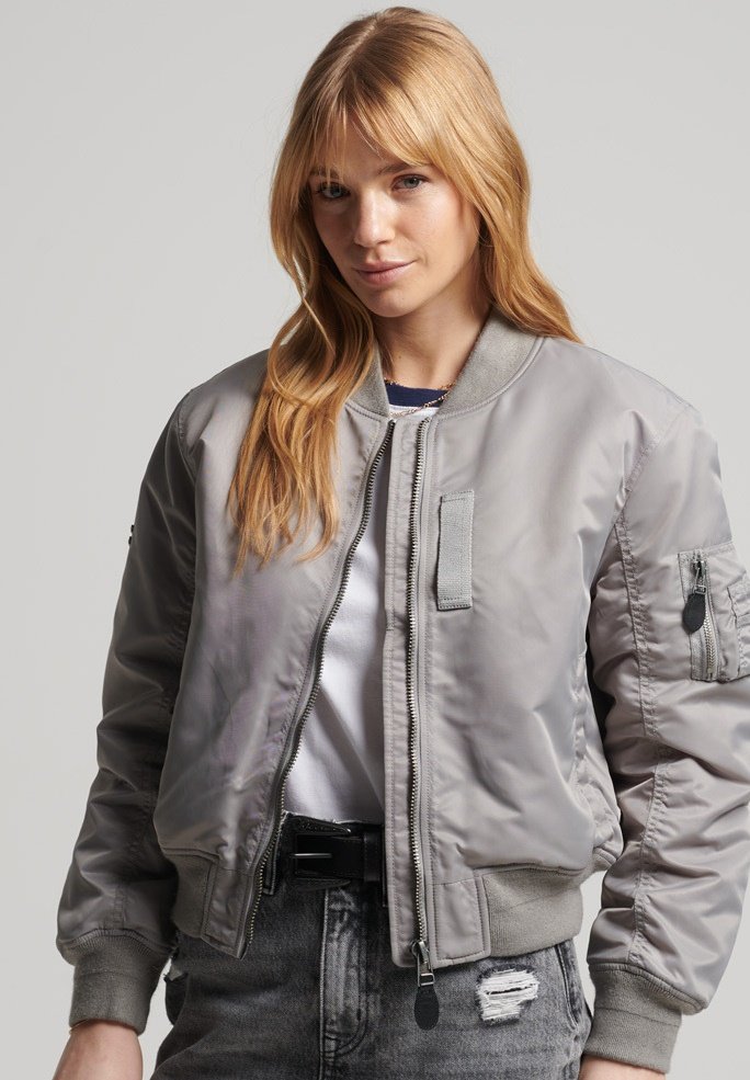 Superdry Bomber Jacket - flight grey 